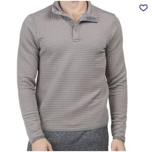 RHONE‎ Men's XXL GRAY GRAMERCY Quilted 1/4 Snap Logo Tech Pullover  NWT MSRP$148